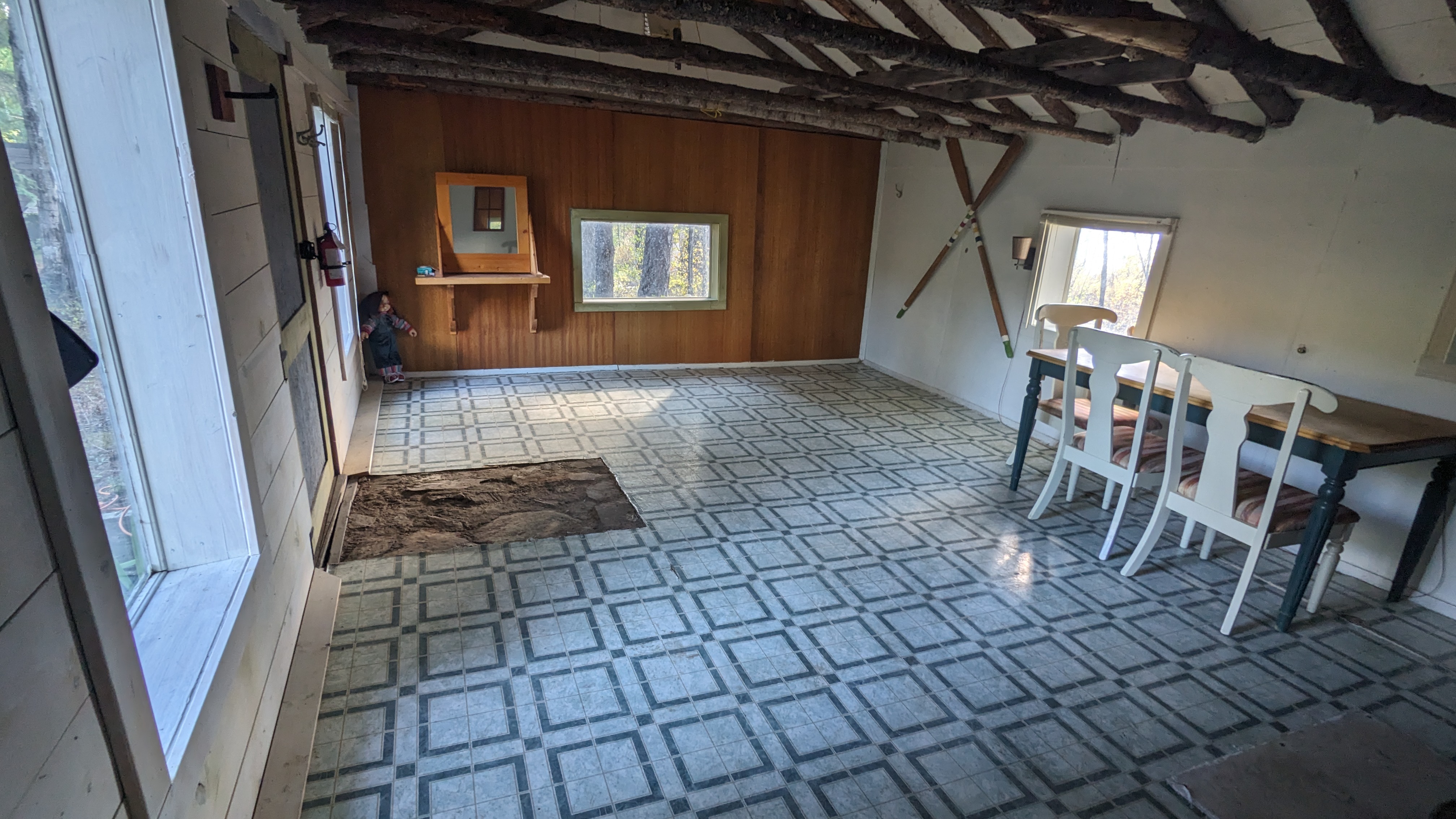 Old prospector cabin interior